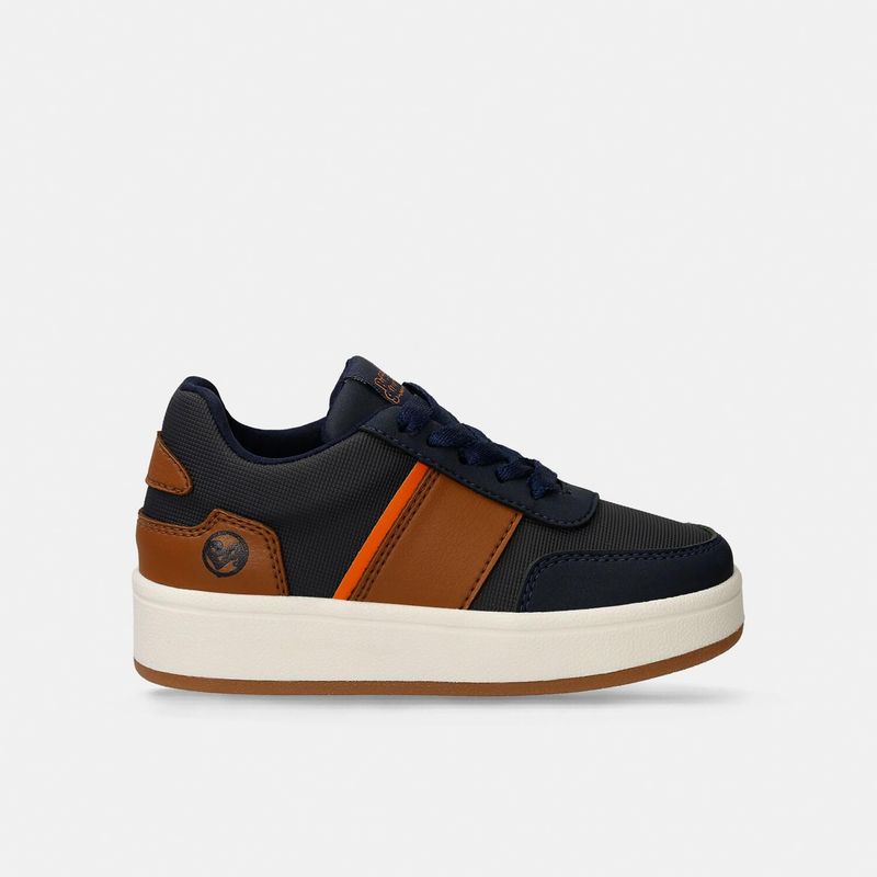 BUBBLE GUMMERS - Tenis Infantil Para Niño Bubblegummers Azul-Camel Sahir