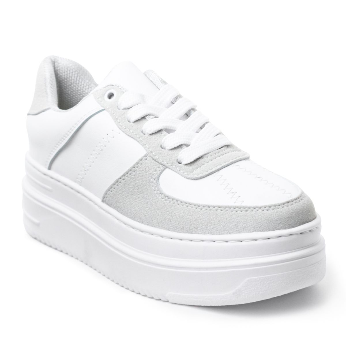 PRICE SHOES - Priceshoes Tenis Moda Mujer 962DN30BLANCO