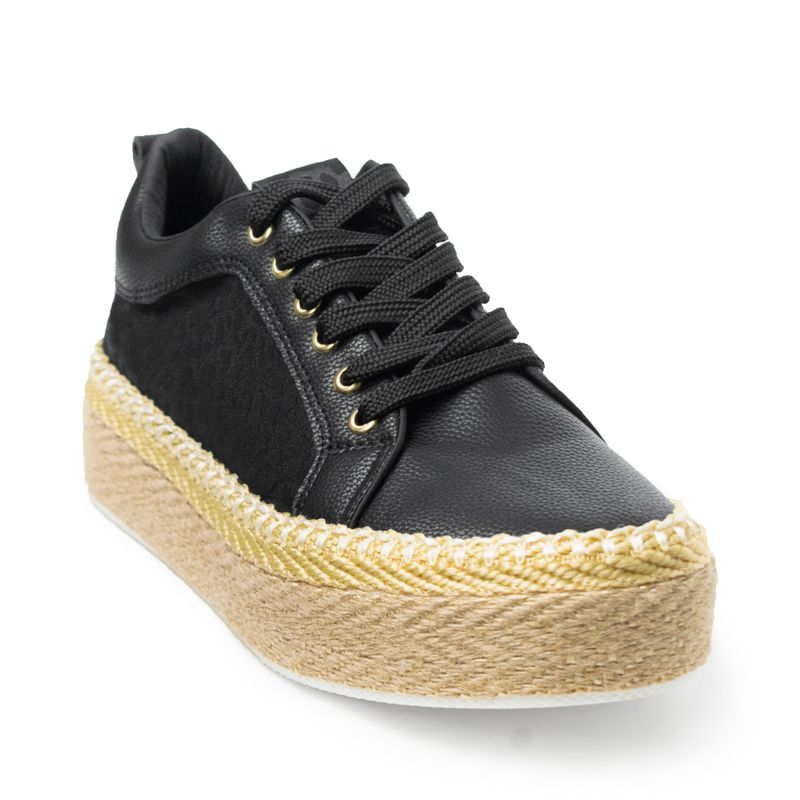 PRICE SHOES - Price Shoes Tenis Moda Mujer 882VS017NEGRO