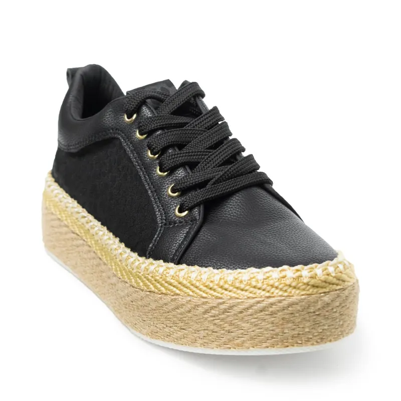 PRICE SHOES - Price Shoes Tenis Moda Mujer 882VS017NEGRO