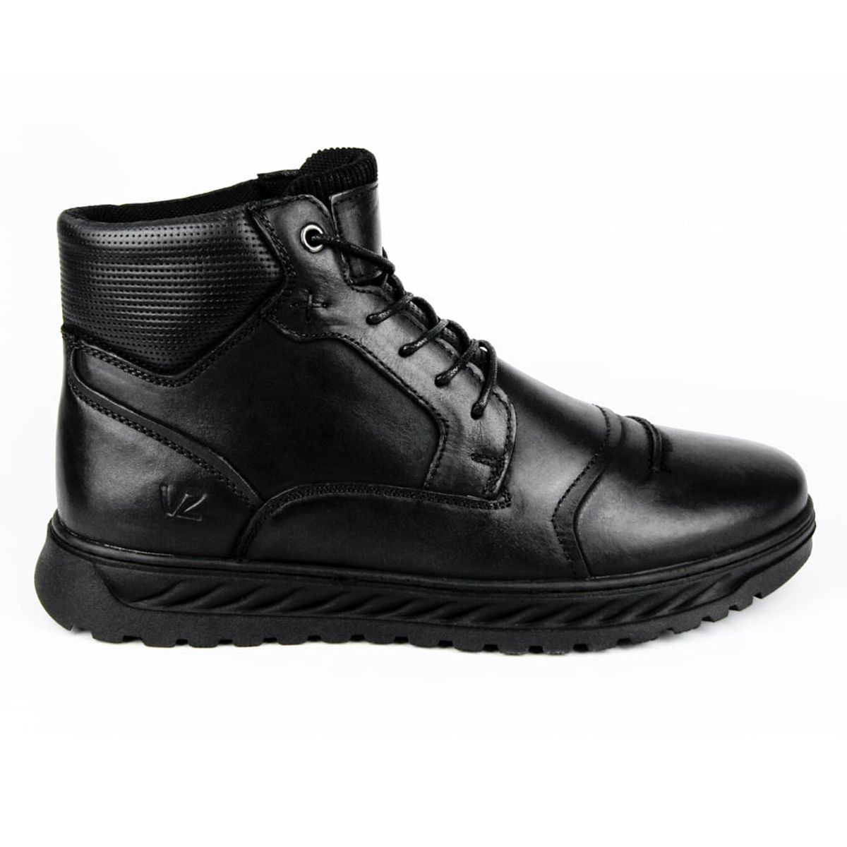 SKY WALK - Sky Walk Botas Cuero Hombres 663123BB202951NEGRO