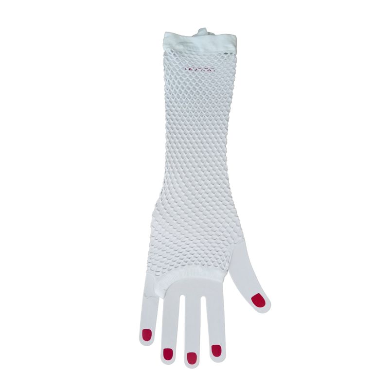 PROVOCAME - Guantes en malla negro rojo o blanco disfraz