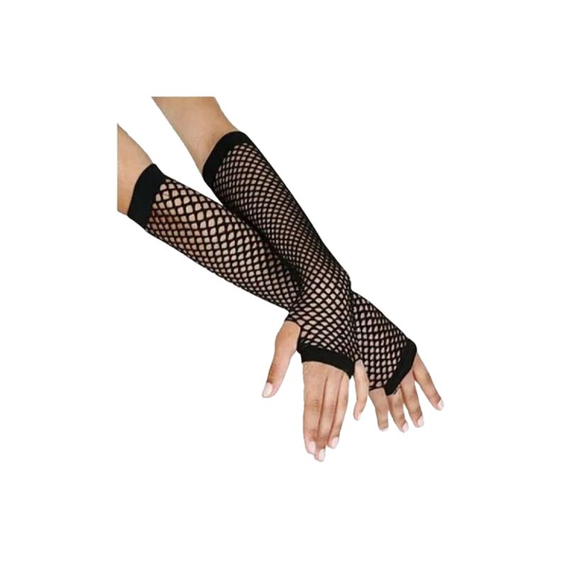 PROVOCAME - Guantes en malla negro rojo o blanco disfraz