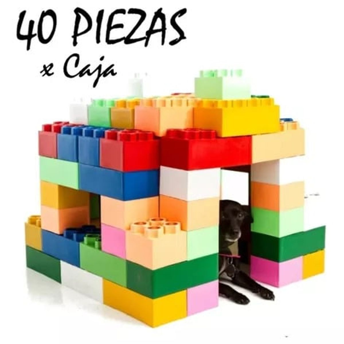 GENERICO - Bloques Gigantes Caja X 40 Unds Giant Brick Construye Todo