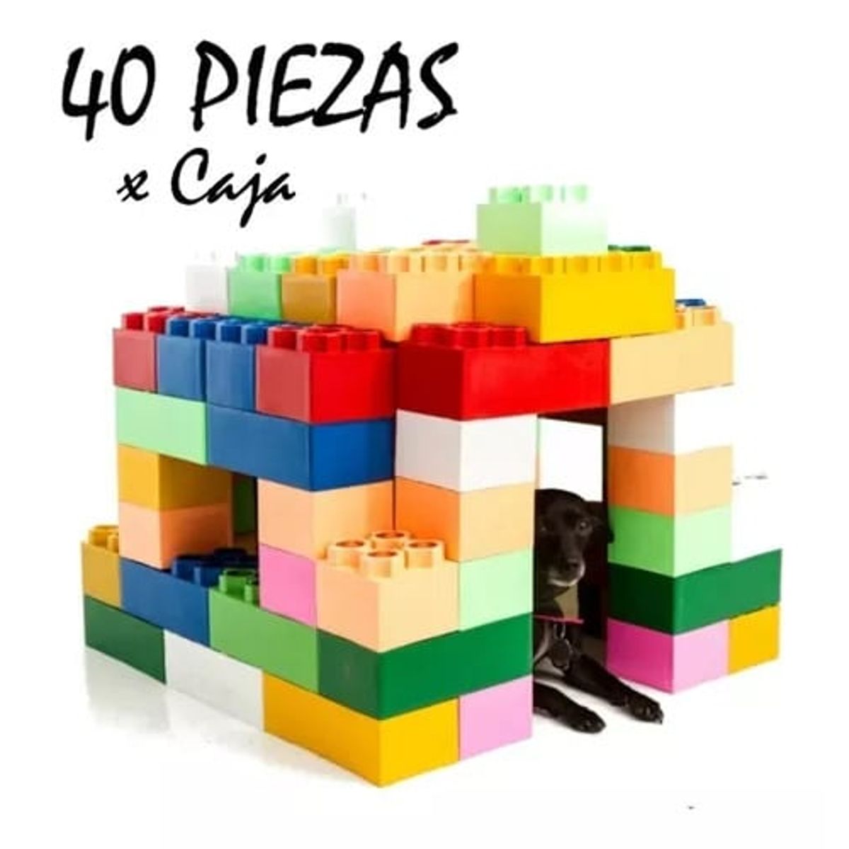 GENERICO - Bloques Gigantes Caja X 40 Unds Giant Brick Construye Todo