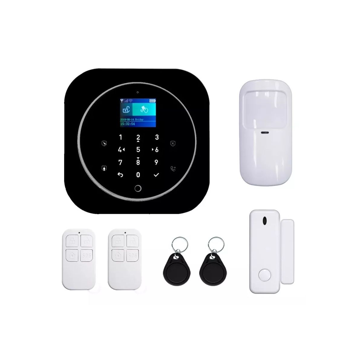 GENERICO - Kit Alarma Para Casa Inalambrica Gsm Y Wifi