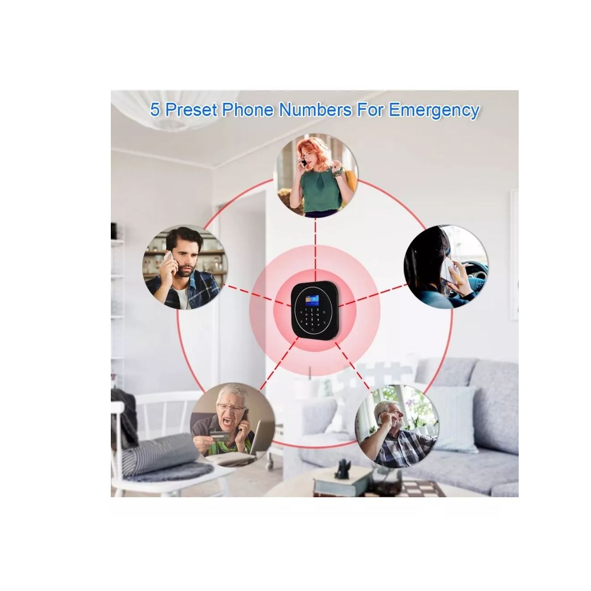 GENERICO - Kit Alarma Para Casa Inalambrica Gsm Y Wifi