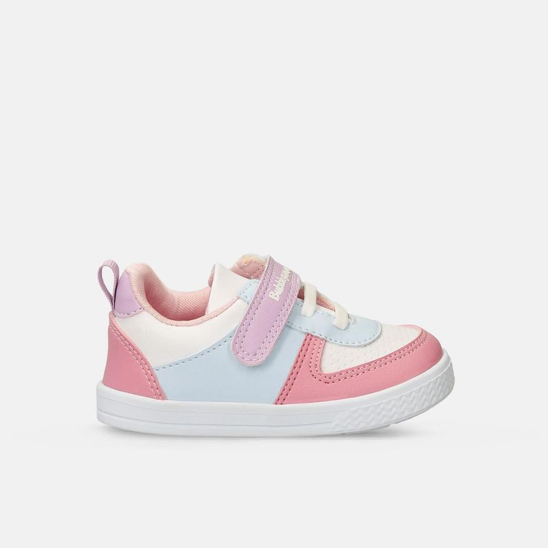 BUBBLE GUMMERS - Tenis Bebé Para Niña Bubblegummers Blanco-Lila Seraphina