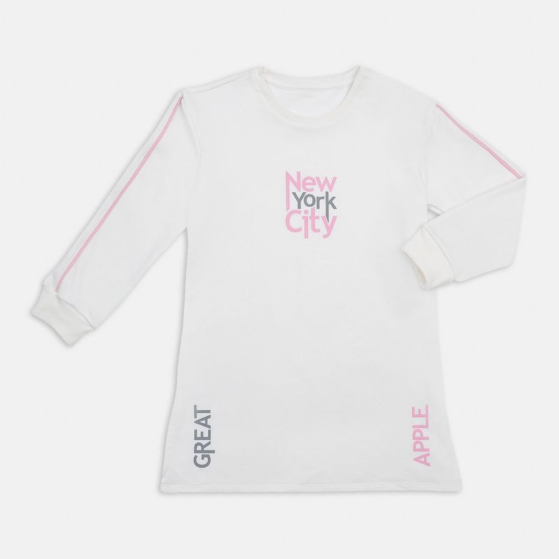BUBBLE GUMMERS - Vestido Para Niña Bubblegummers Crema-Rosado Jana