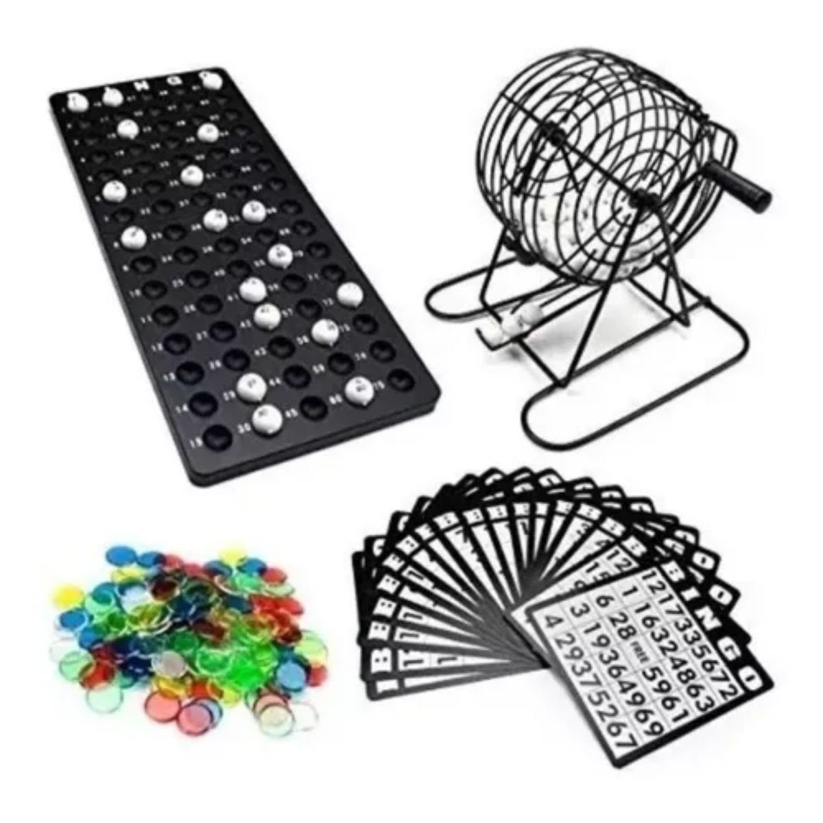 TELEPRODUCTOSBOGOTA - Bingo Set Juego De Mesa Con Balotera