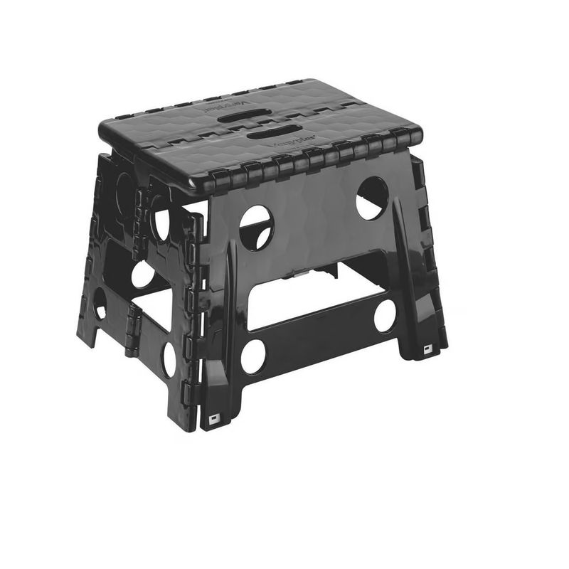 VANYPLAS - Butaquito Vanyplas Plegable Pequeño Plástico Negro