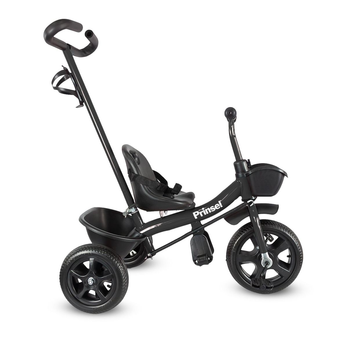 PRINSEL - Triciclo paseador Cool Kids Niño Niña Goma EVA Negro Triciclo Bebe