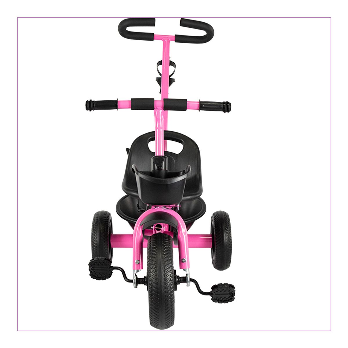 PRINSEL - Triciclo Cool Kids Rosa   3 Ruedas Goma EVA, Estable y Divertido
