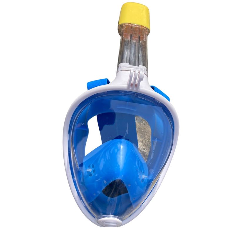 GENERICO - Mascara Buceo Careta Snorkel Full Face Gopro Azul SM