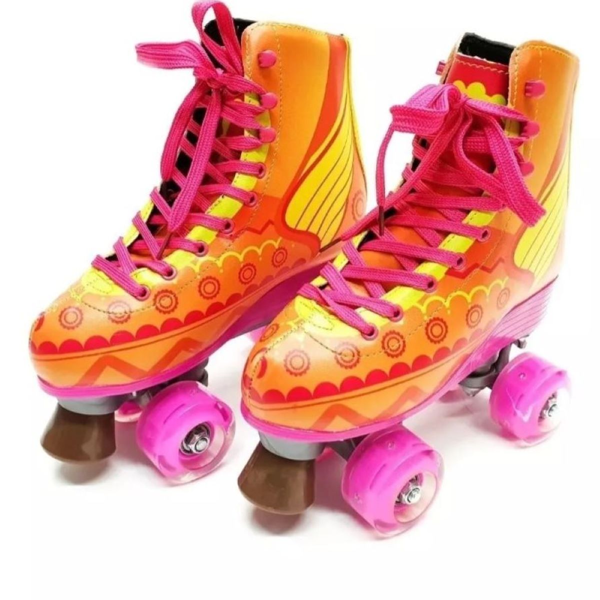 ZHOPI CO - Patines Luna 4 Ruedas Artisticos Llantas Con Luces
