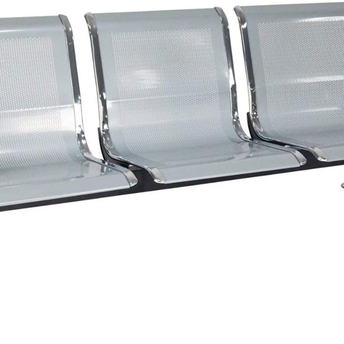 MOBLIHOUSE - Silla Tandem 3 Puestos Espera Alto Trafico Metalica Aaa