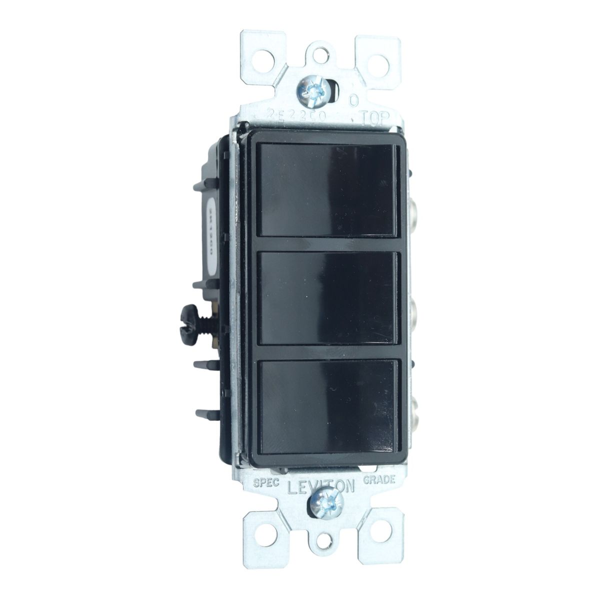 LEVITON - Interruptor Triple Negro Leviton Decora 1755-2E