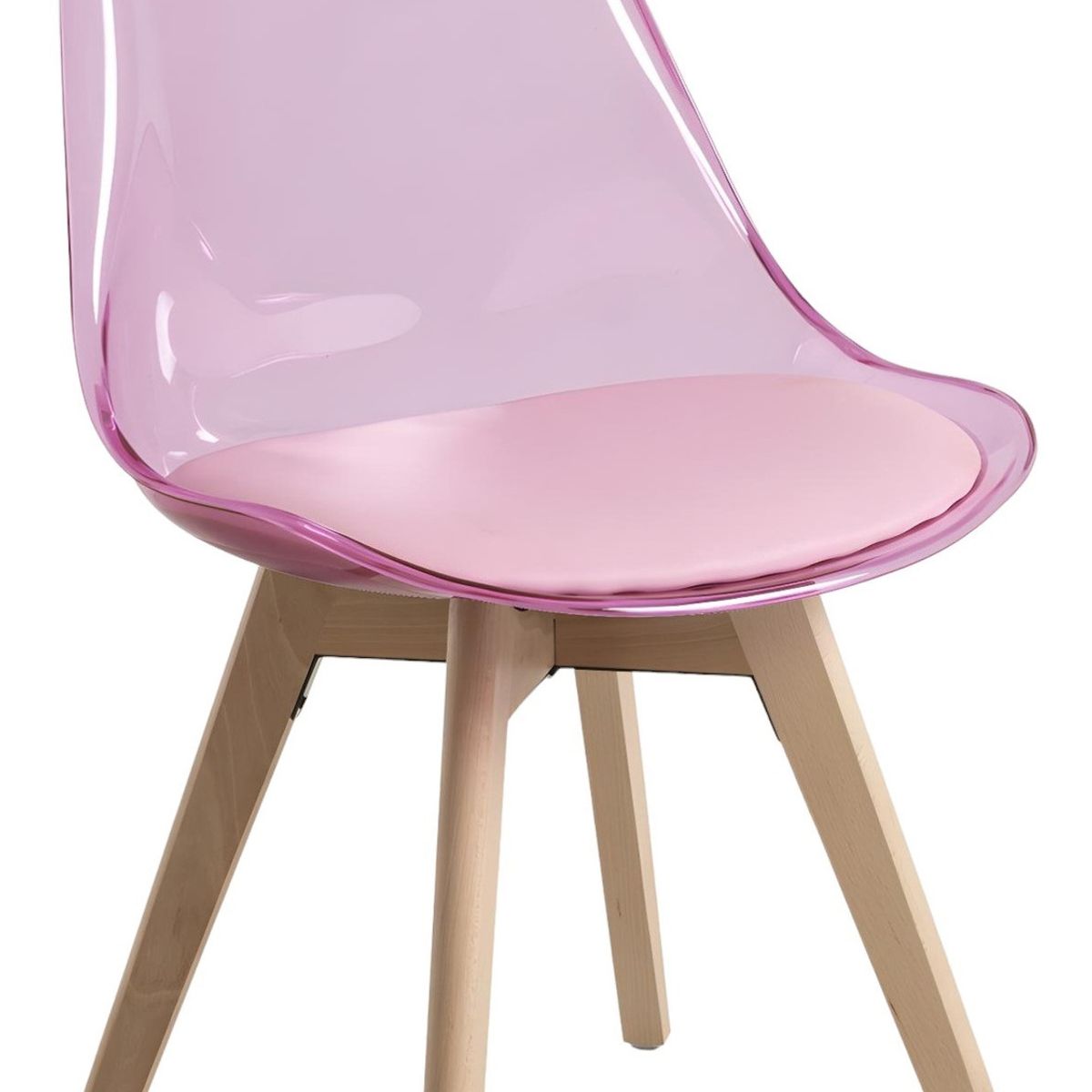 MOBLIHOUSE - Set X5 Sillas Moblihouse Eames Transparente Extra Firme