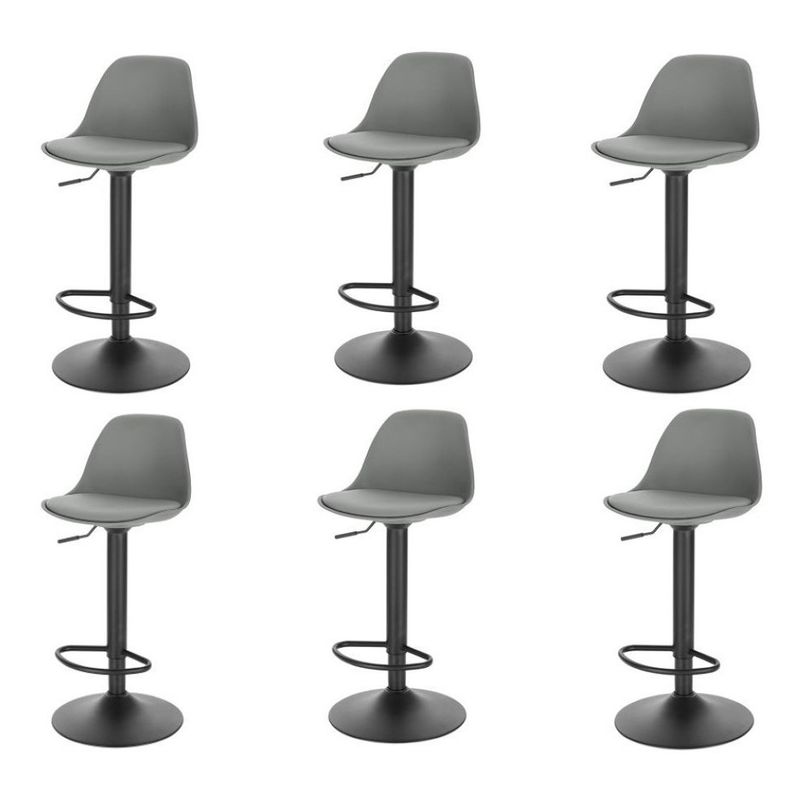 MOBLIHOUSE - Set X6 Silla Bar Con Altura Ajustable Diseño Ergonómico
