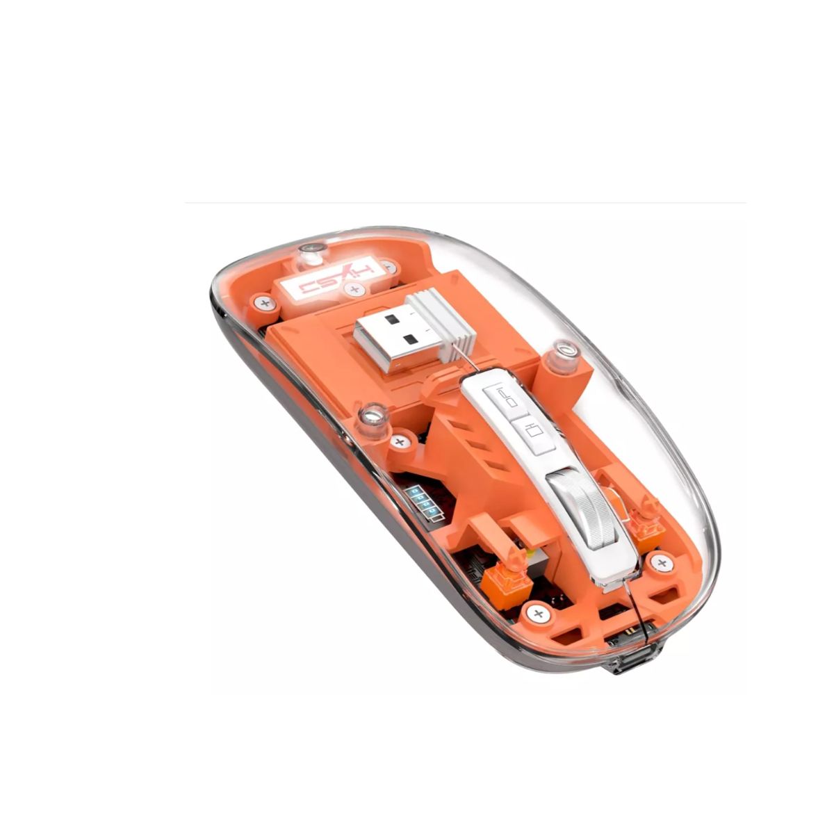 GENERICO - Mouse Inalámbrico Bluetooth 5.1 2.4g Mini Transparente Ma10