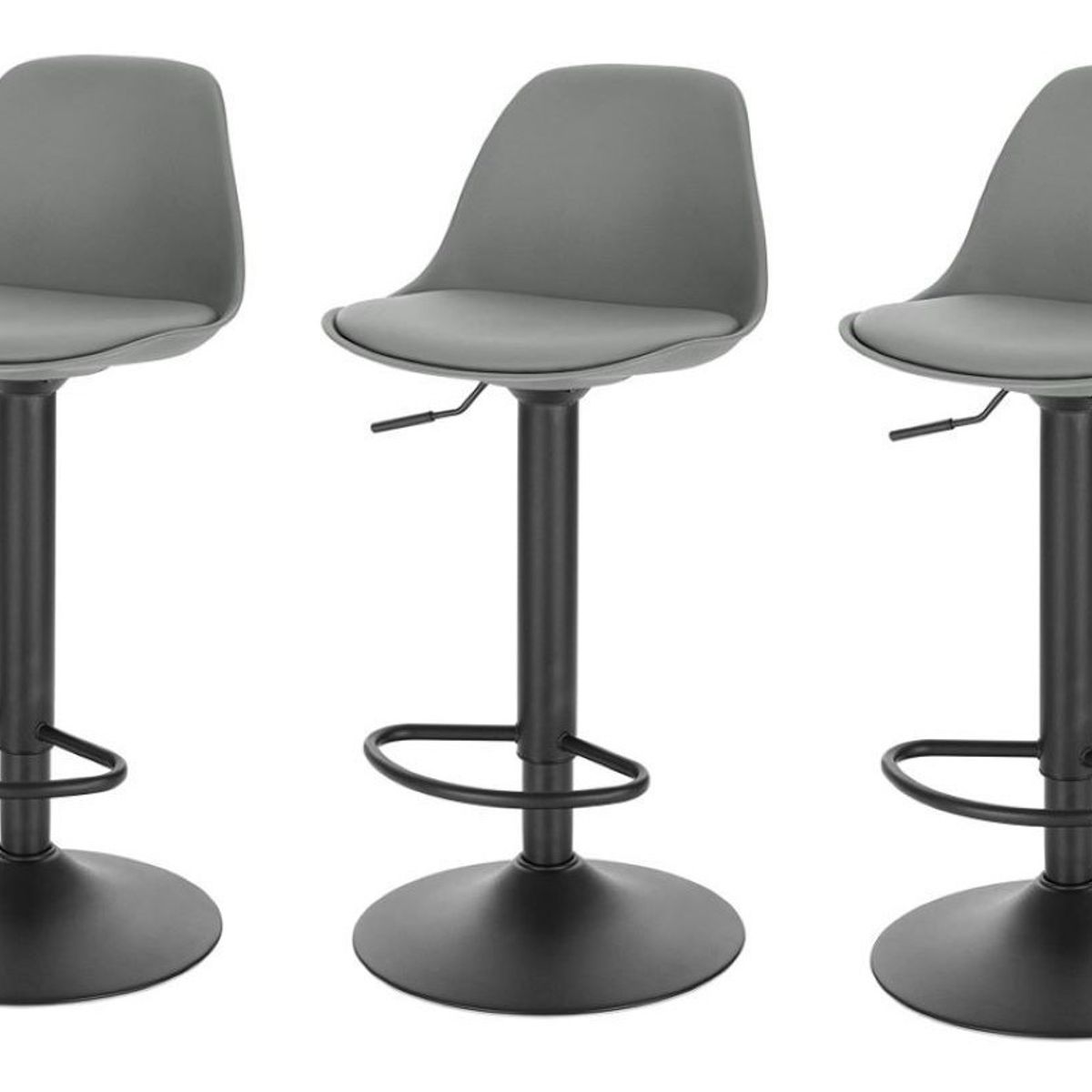 MOBLIHOUSE - Set X3 Silla Bar Con Altura Ajustable Diseño Ergonómico