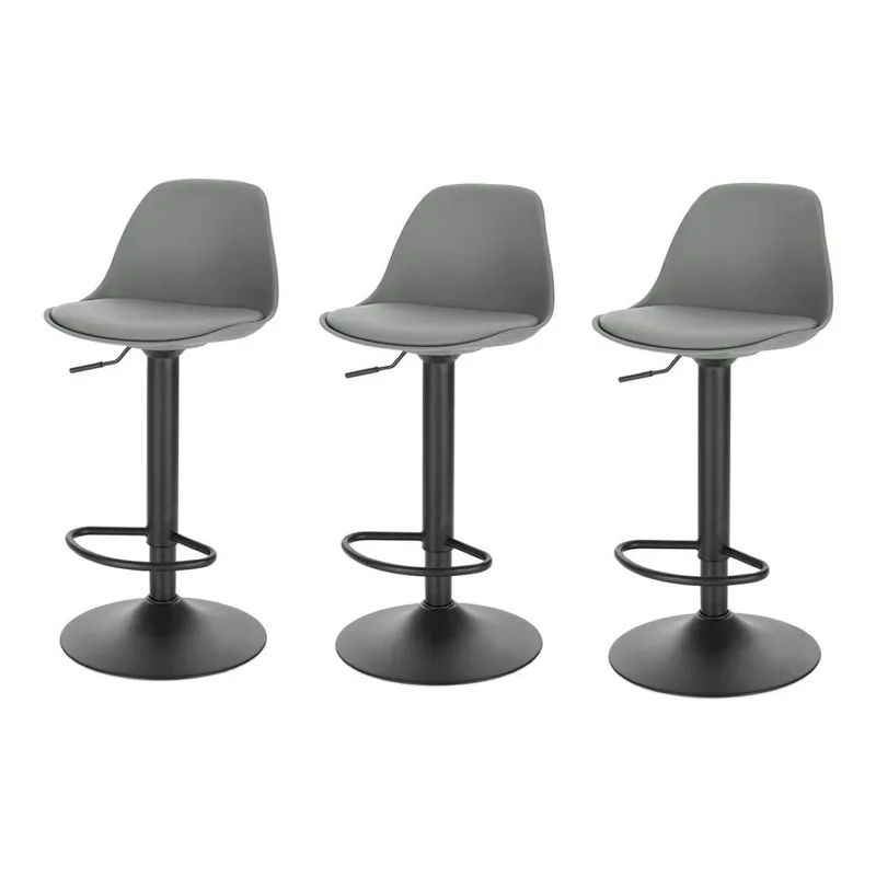 MOBLIHOUSE - Set X3 Silla Bar Con Altura Ajustable Diseño Ergonómico