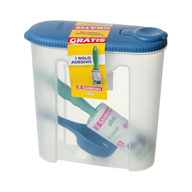 SANREMO - Porta Jabon 235L Obsequio Rollo Adhesivo Para Pelos Sanremo