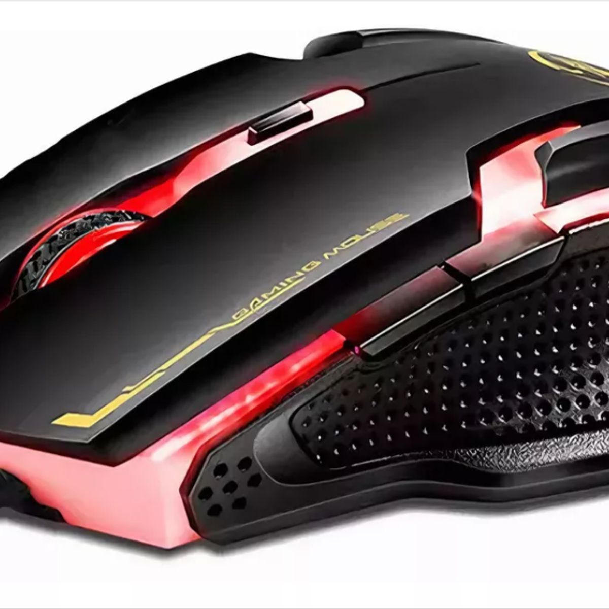 GENERICO - Mouse Gamer Cable Usb Scroll Optico Luz Led Colores Dpi 6000