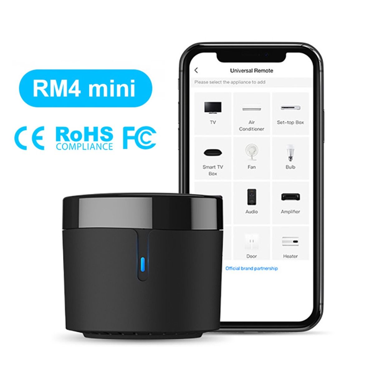 GENERICO - Broadlink Rm4 Mini Control Universal Ir Domotica Wifi Remoto