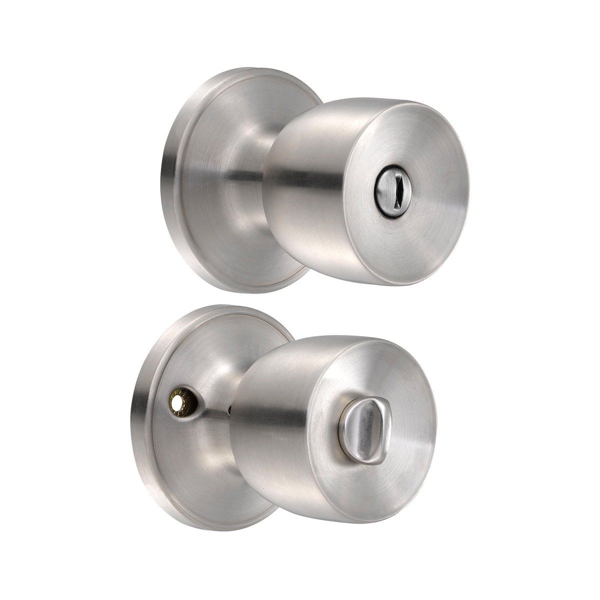 URREA - Pomo tubular copa recta función baño latón antiguo llave estándar blíster