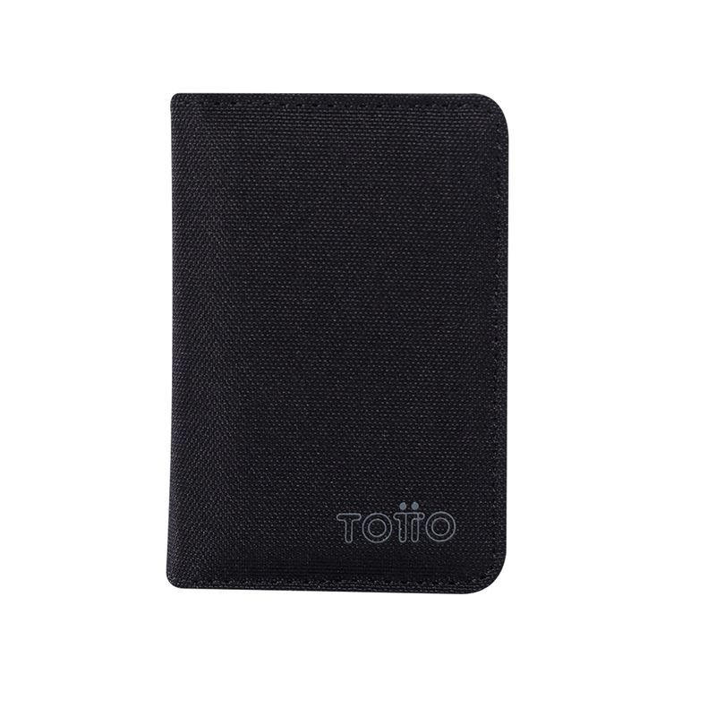 TOTTO - Billetera Para Hombre Slatto Mediana Negra