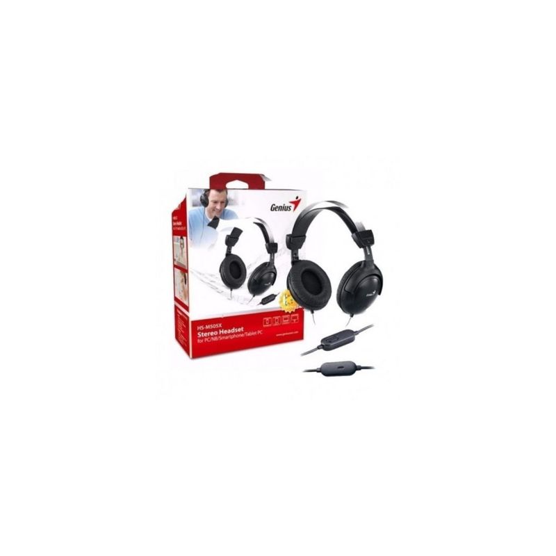 GENIUS - Audífono Diadema Genius HS-M505X Plug 35mm Negro