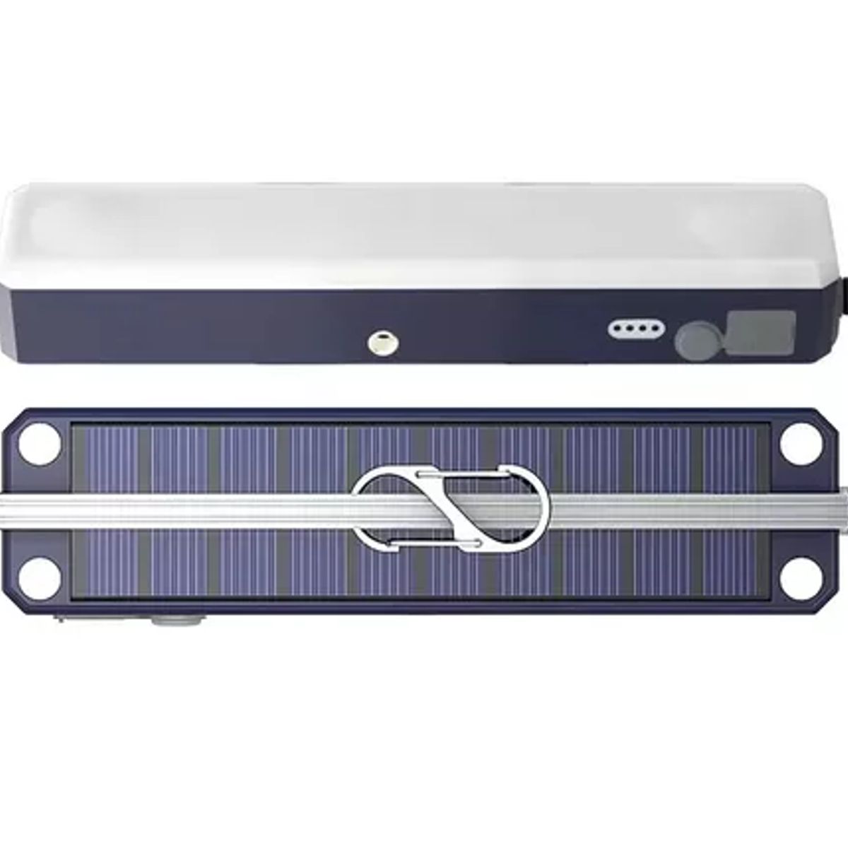 GENERICO - Lampara Recargable Con Panel Solar Usb Led Emergencia T200