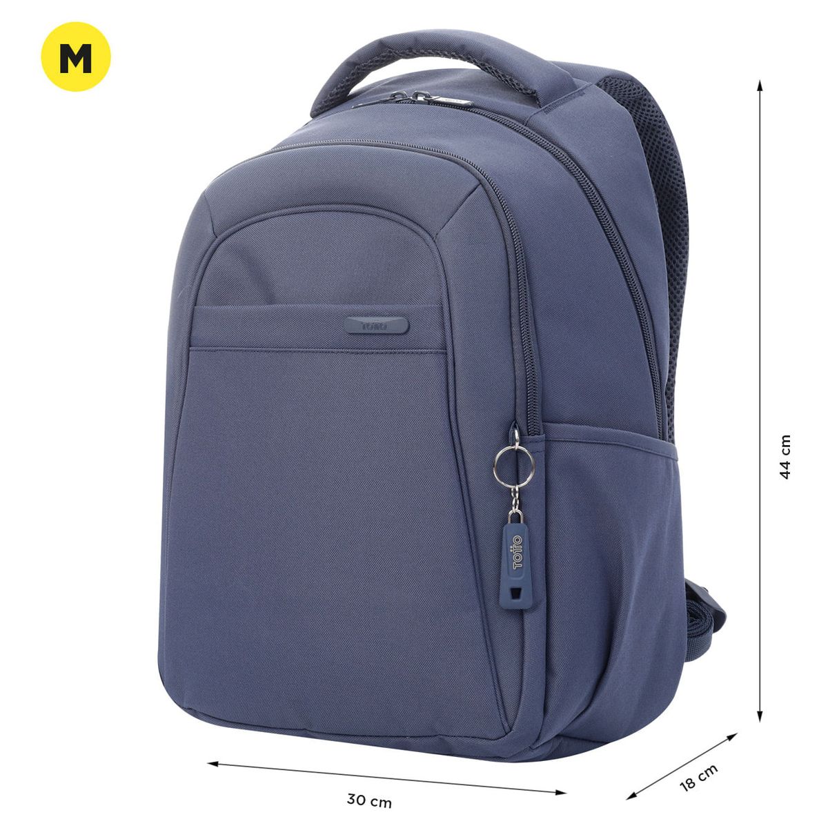 TOTTO - Morral Ejecutivo Porta PC 14" Wivetto Azul Hombre