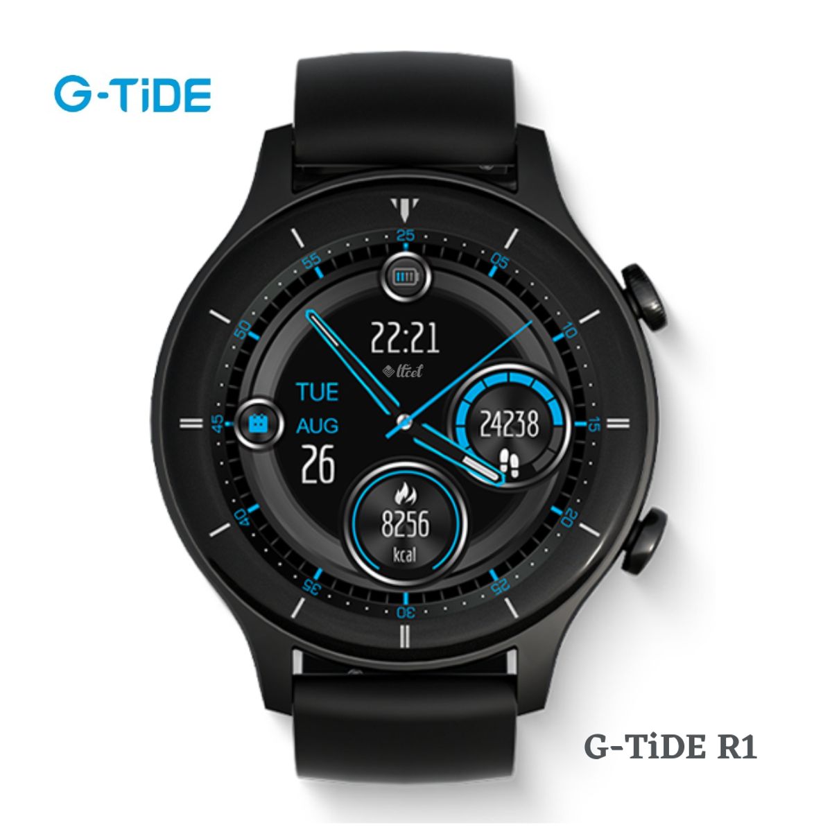 GENERICO - Reloj Inteligente G-TIDE R1 Deportivo  Negro