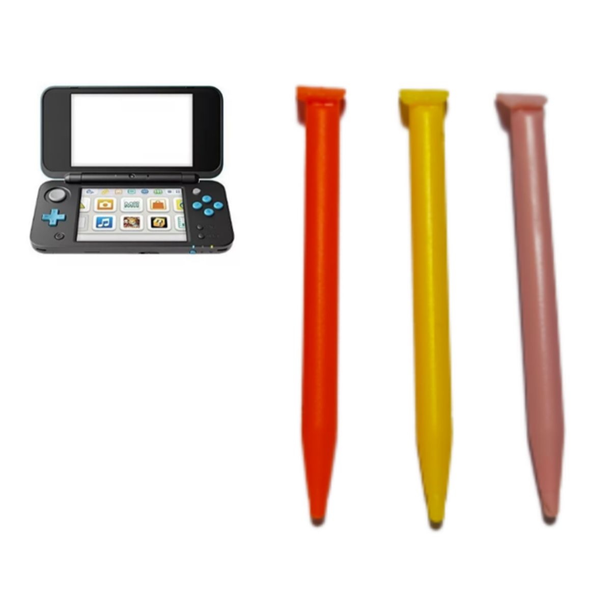 GENERICO - x3 Lápiz Óptico Táctil Stylus Plástico para Nintendo New 2Ds XL