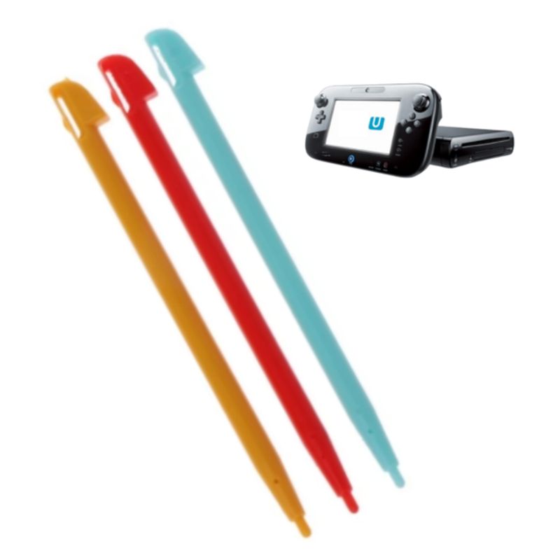 GENERICO - x3 Lápiz Óptico Táctil Stylus Plástico para Nintendo WiiU Pad