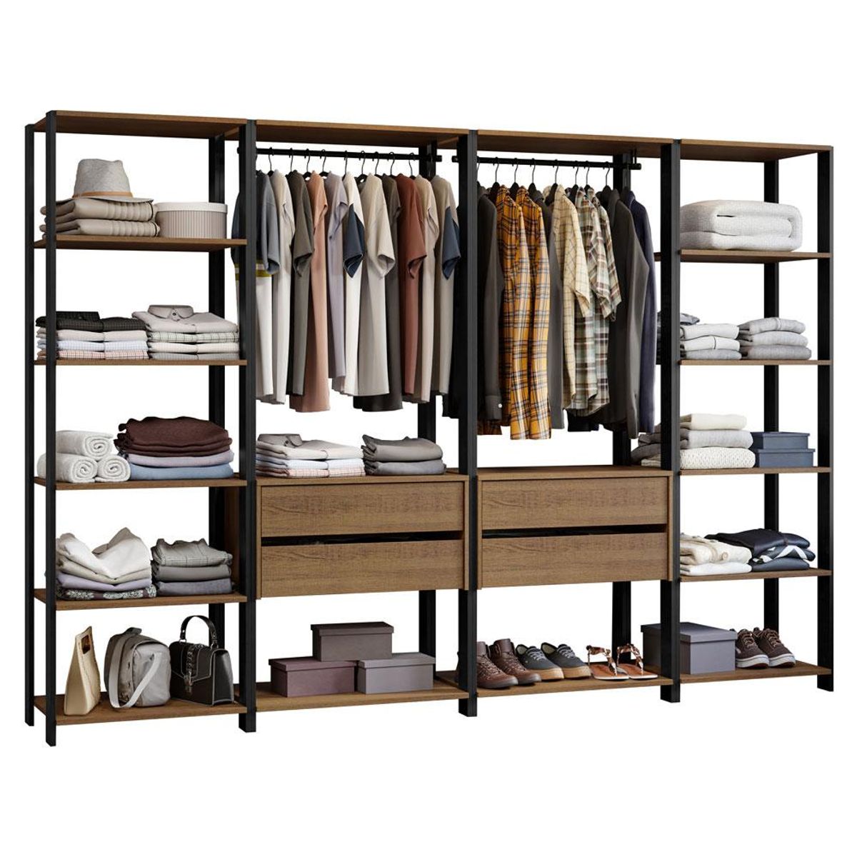 MADESA - Closet Modulado Abierto Valencia 258 cm 01_.