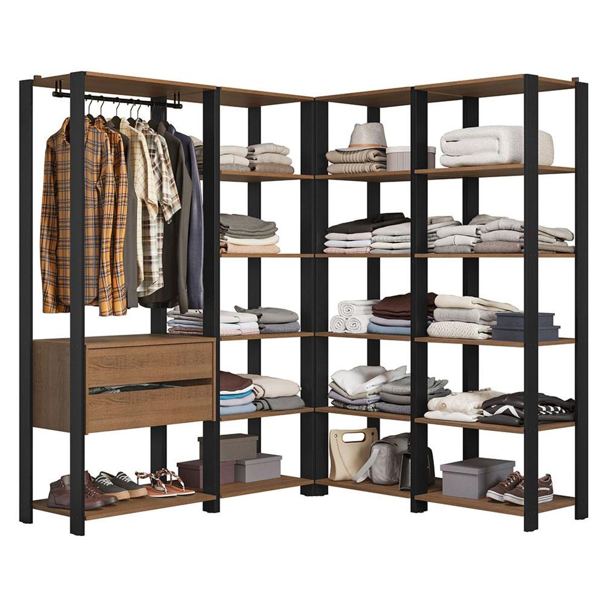 MADESA - Closet Modulado Abierto Valencia 337 cm 05