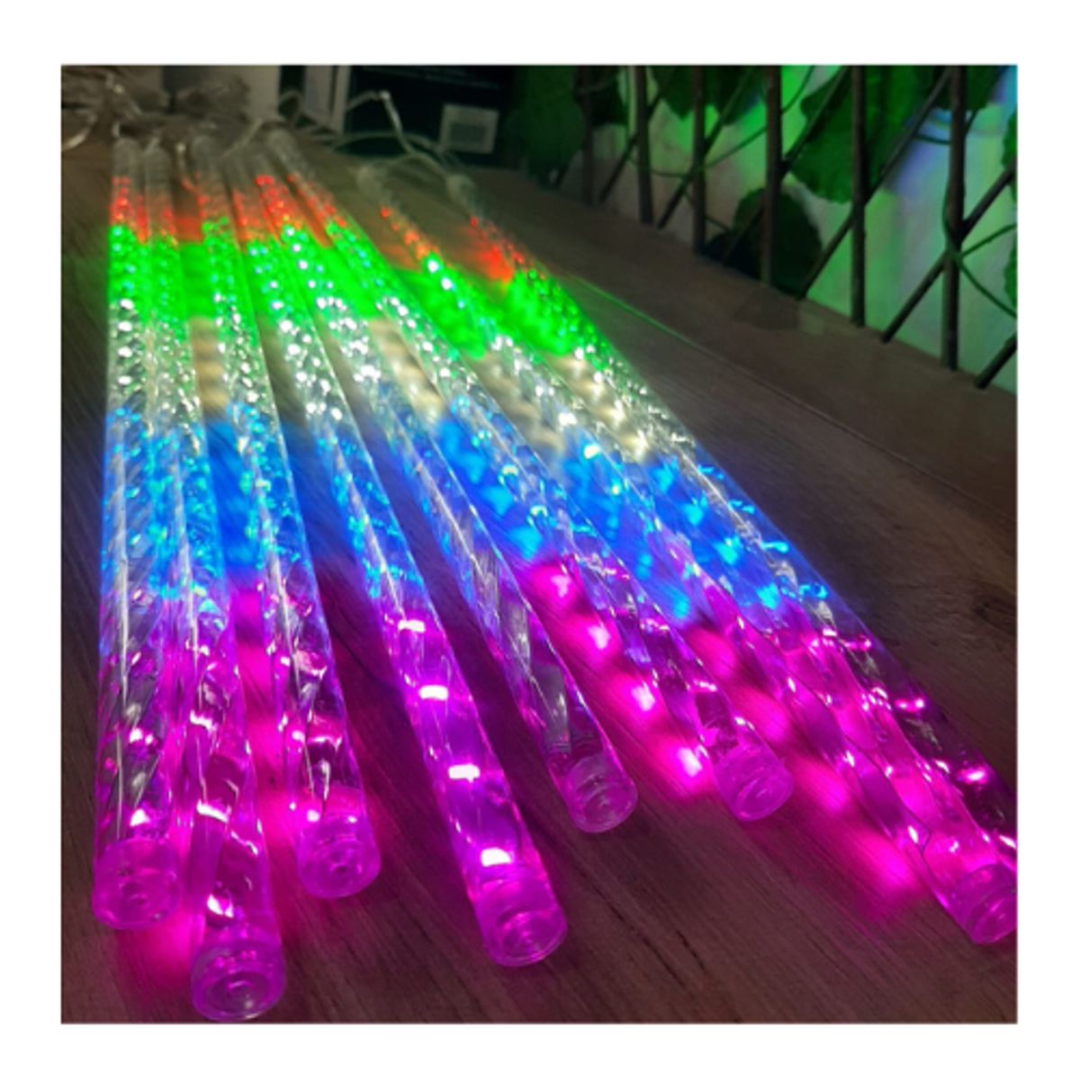 GENERICO - Cortina Luz Led Lluvia  Meteoro 50 Cm Decoración Navidad Color