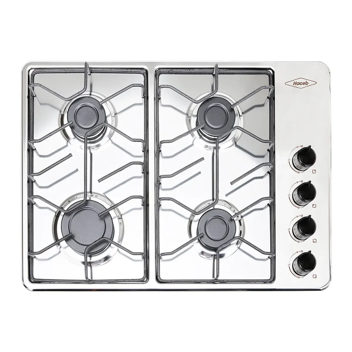 HACEB - Estufa de empotrar Inox 60x43 cm alambrón gas natural