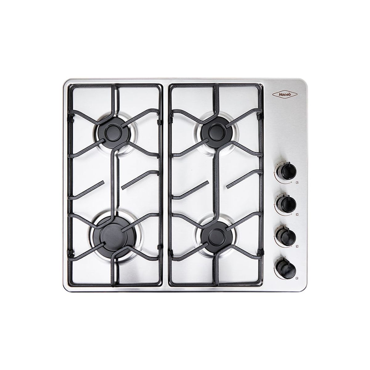 HACEB - Estufa de empotrar Haceb inox 60x51 cm platina a gas propano