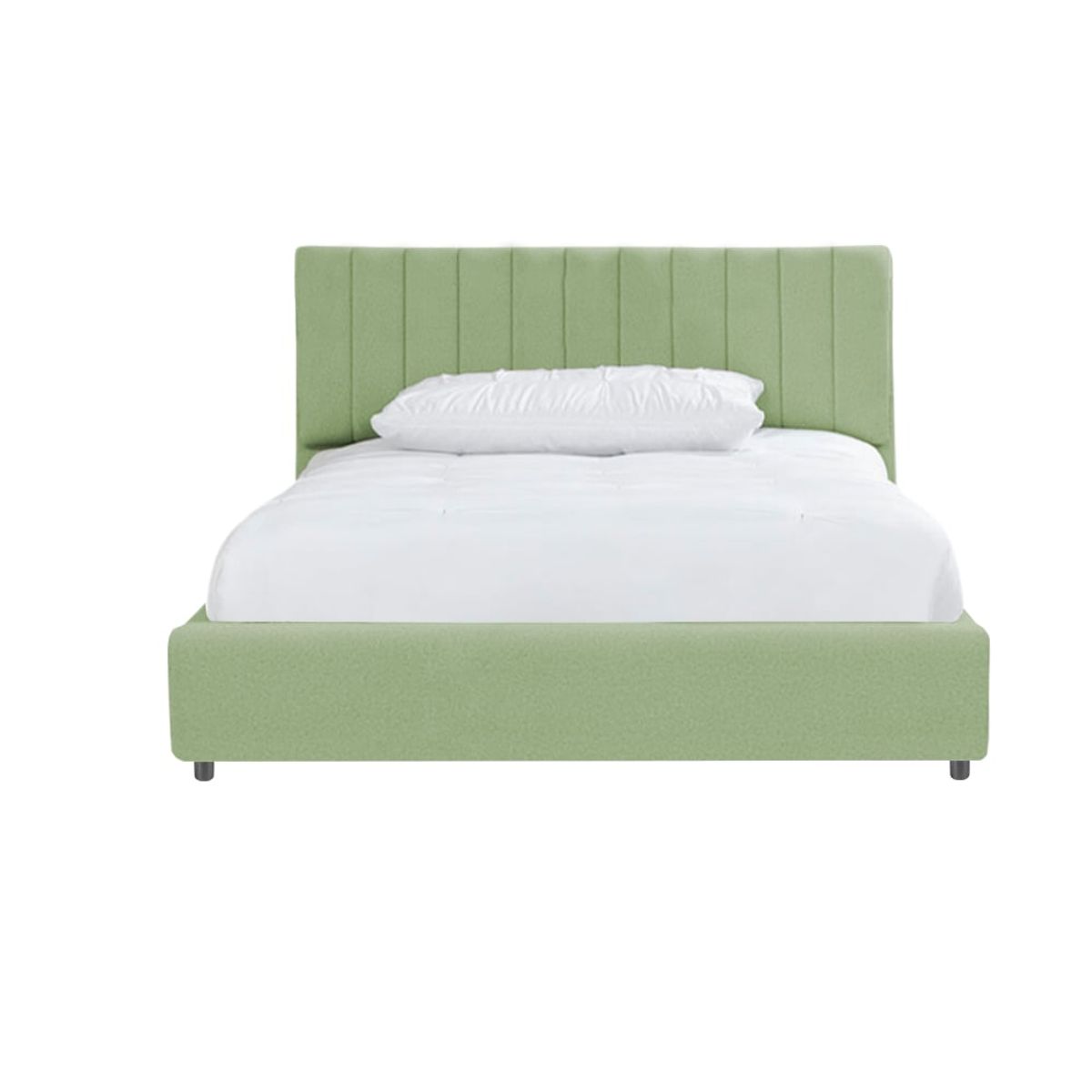 EKONOMODO COLOMBIA - Colchon Sencillo + Base Cama Baul + Espaldar Infantil Verde 100X190