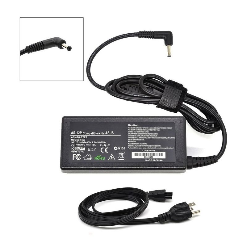 GENERICO - Cargador para Asus VivoBook X409F 19v 3.42A 65w 4.0*1.35mm