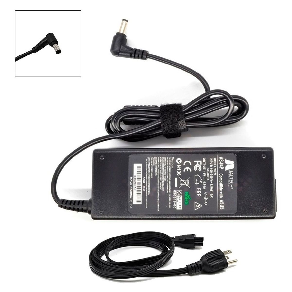 JALTECH - Cargado para Asus X53S K53SD 19v 474a 90w Premium