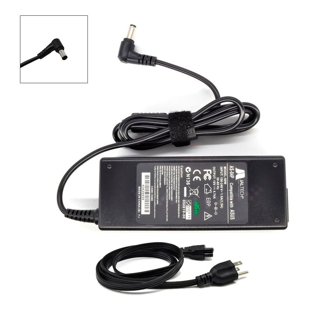 JALTECH - Cargado para Asus X53S K53SD 19v 474a 90w Premium