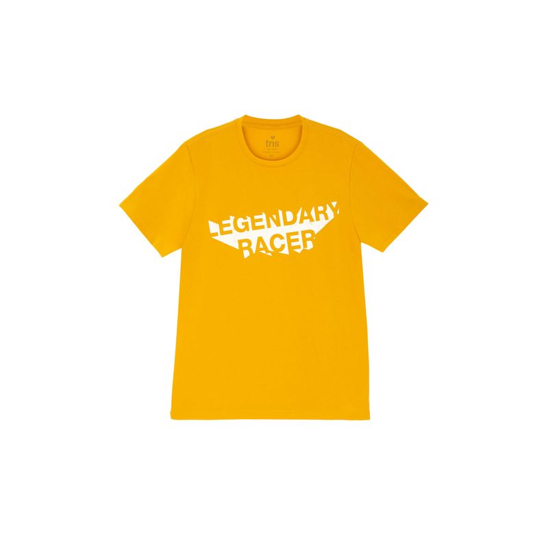 TENNIS - Camiseta amarilla estampada para hombre