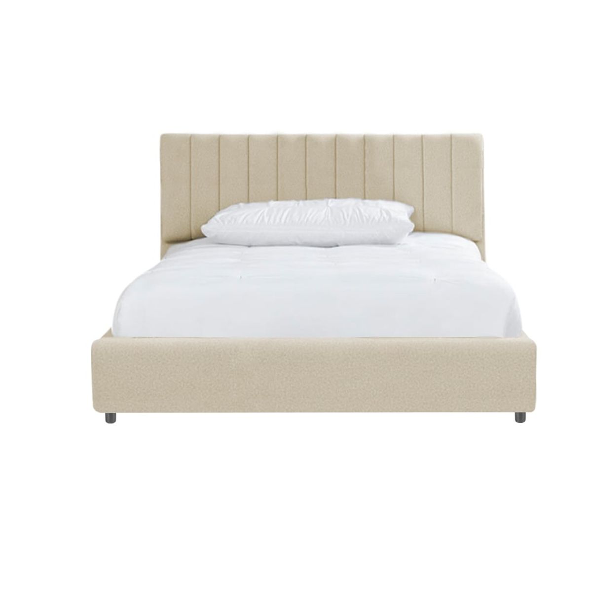 EKONOMODO COLOMBIA - Colchon Sencillo + Base Cama Baul + Espaldar Infantil Taupe 100X190