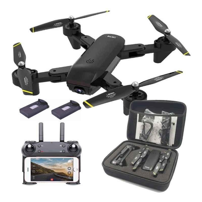 GENERICO - Drone Dm107s Plegable Doble Cámara Wifi Full Hd Modo Sígueme