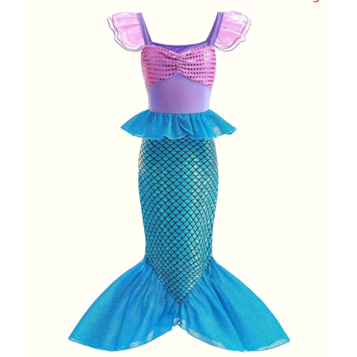 GENERICO - Disfraz sirena niña talla 3-4 disfraz sirenita ariel